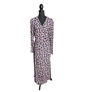 H&M Floral Maxi Dress - Black and Pink